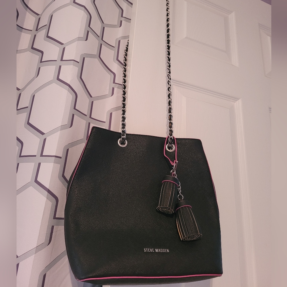 Steve Madden PURSE/BACKPACK, Pink Trim